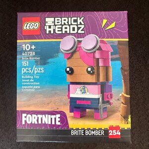 NISB! LEGO 40728 Brickheadz Fortnite Brite Bomber GWP (New & Sealed)